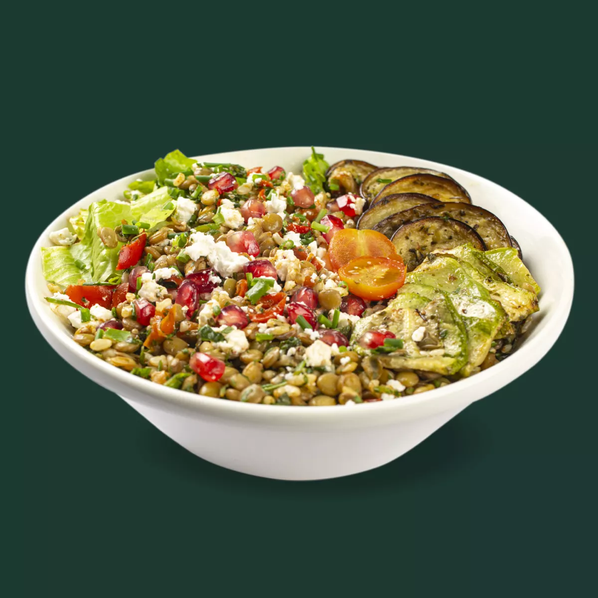 Feta Lentil &amp; Grilled Vegetable Salad