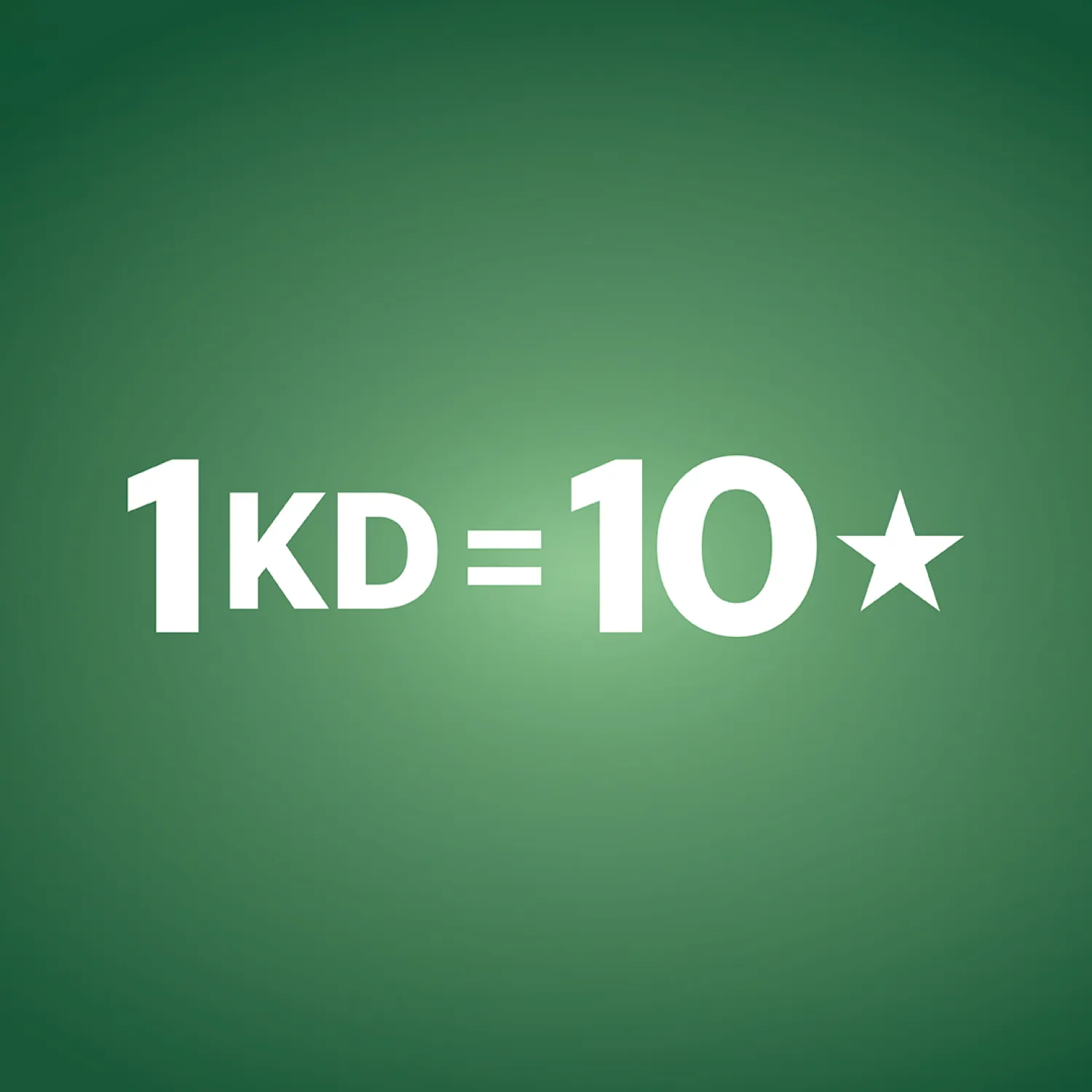 1 KD = 10 ⭐